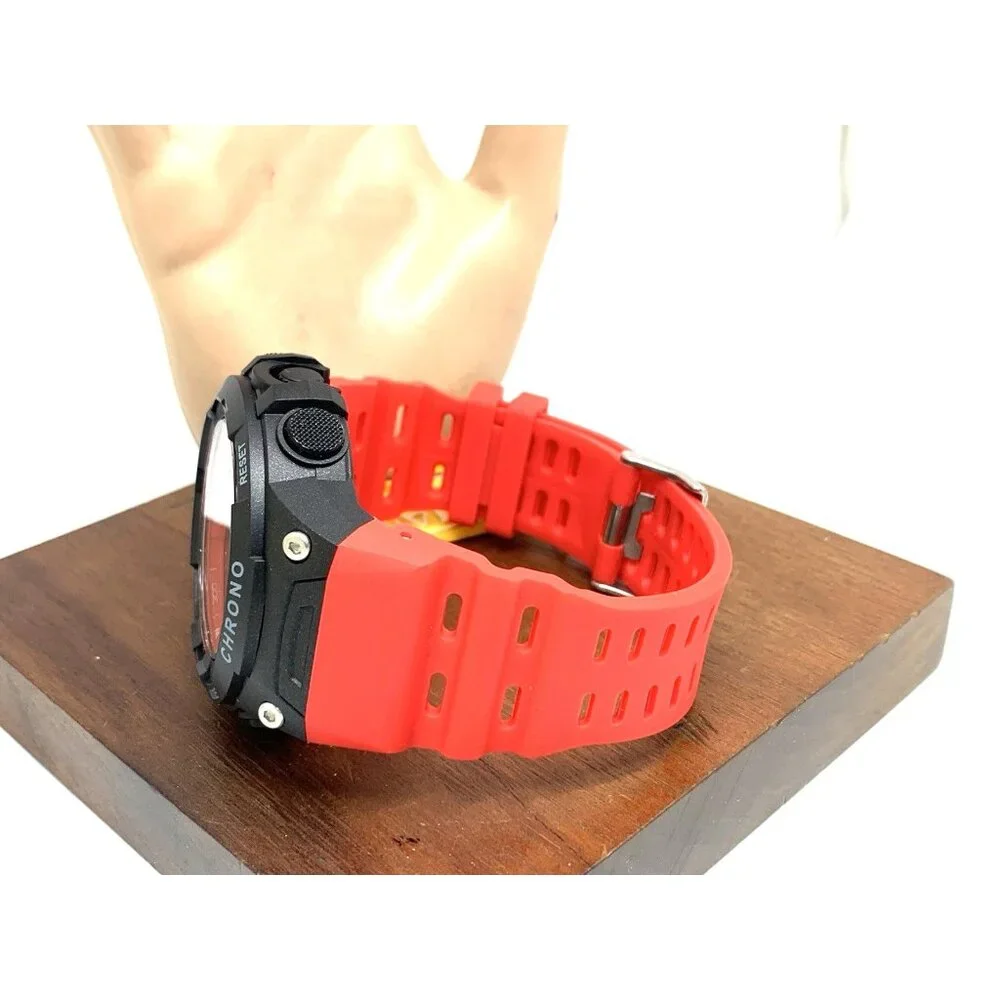 Invicta Men's Watch 47528 Racing Quartz Digital Black Red Resin Strap 52mm